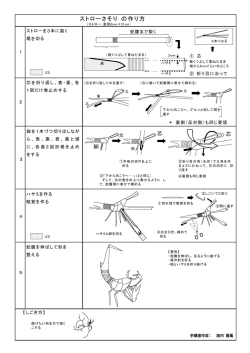 ストローさそり の作り方