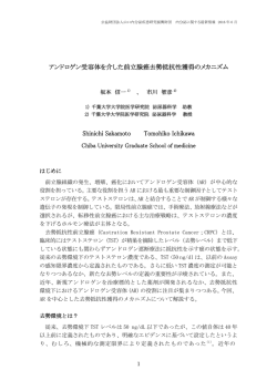 アンドロゲン受容体を介した前立腺癌去勢抵抗性獲得のメカニズム