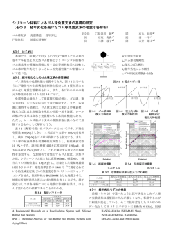 シリコーン材料によるゴム球免震支承の基礎的研究 （その3