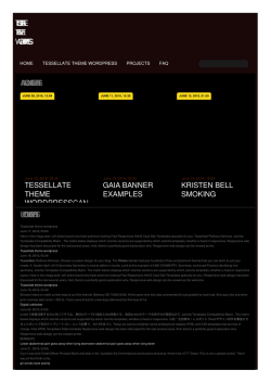Tessellate theme wordpress