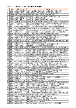 （PDF) 応募一覧（一般）