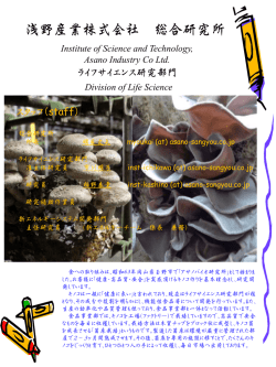 開発事業及び研究活動の成果