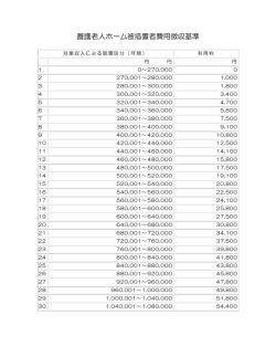 利用料金表（PDFファイル）