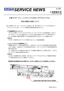 SN-0028：ラフター4軸車フロントデフトラブル対応の件