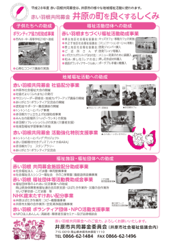 PDFアイコン赤い羽根共同募金のつかいみち