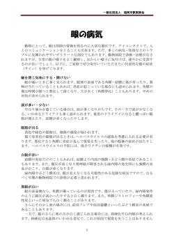 眼の病気（1）
