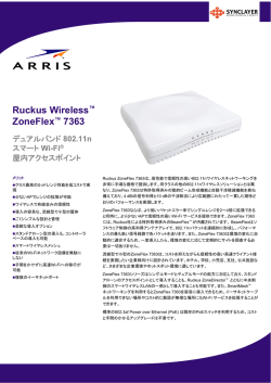 Ruckus Wireless&trade; ZoneFlex&trade; 7363