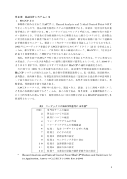 第2章 HACCP システムとは