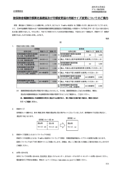月額算定届・変更届用紙変更のご案内 - AMANO ONLINE SHOP