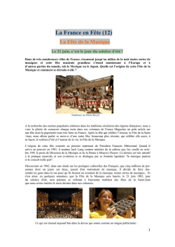 La France en F&ecirc;te