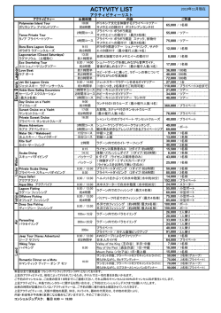 メニューサンプル