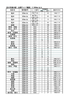 空中写真内訳（米軍ワイド撮影) 2,540dpi以上 福井 USAwide 福井