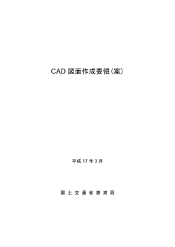 CAD図面作成要領（案） （港湾局版）