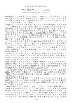 神の母聖マリア(ルカ 2:16-21)