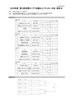 2016全国シニア 60.70組合せ