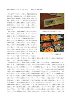 スーパーマーケットの果実売場 海外実習報告第 3 日目 9 月 18 日(火