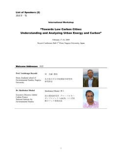 Towards Low Carbon Cities: Understanding and Analyzing Urban