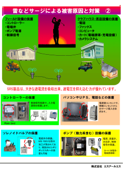 雷などサージによる被害原因と対策 ②