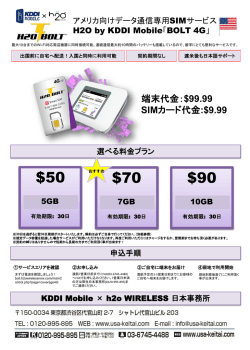 詳細 - アメリカの携帯電話KDDI Mobileを日本で契約！