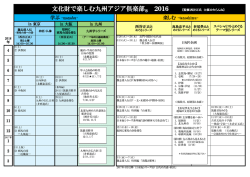 文化財で楽しむ九州アジア倶楽部
