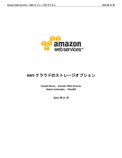 AWS クラウドのストレージオプション