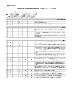 Teledyne LeCroy Oscilloscope XStreamDSOInstaller Release Notes
