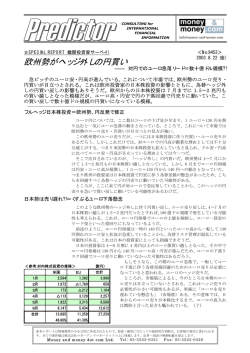欧州勢がヘッジ外しの円買い