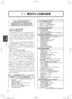 Ⅴ-1 観光庁による観光政策