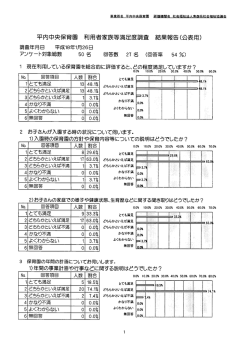 利用者等調査の結果