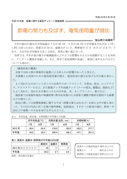 節電の努力も及ばず、電気使用量が増加