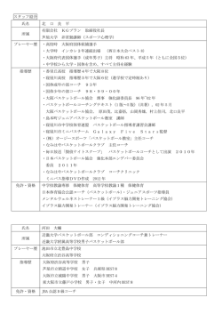 staff - N.B.B.Cなみはやバスケットボールクラブ