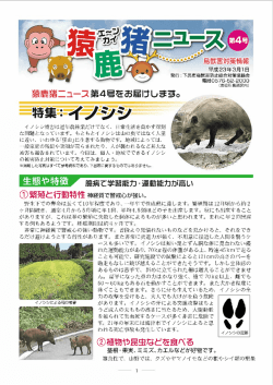 猿鹿猪ニュースVol.4