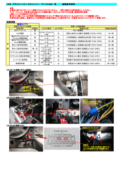トヨタ グランドハイエースキャンパー TC-VCH28K 系 装着参考資料 結線