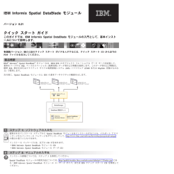 IBM Informix Spatial DataBlade モジュール クイック