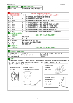 H7&minus;122 操作用機器（小型携帯型） - HYPAT-i