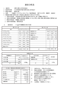 源泉分析表PDF