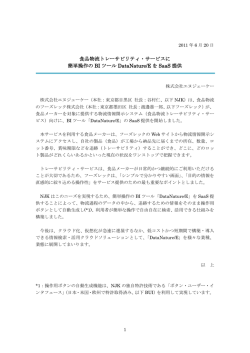 食品物流トレーサビリティ・サービスに 簡単操作の BI ツール DataNature