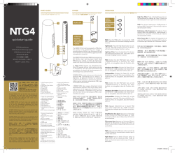 quickstart guide - Performance Audio