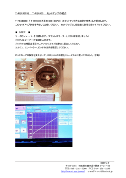 T-REX450SE T-REX600 セットアップの紹介 - T