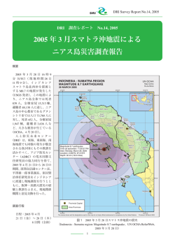 2005 年 3 月スマトラ沖地震による ニアス島災害調査報告