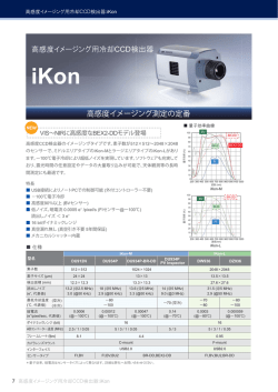 ANDOR社CCD検出器 iKonカタログ