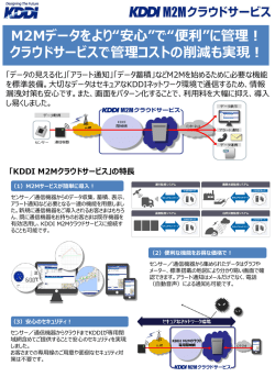 KDDI M2Mクラウドサービス