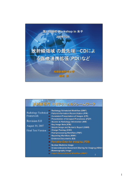 放射線領域の最先端 - IHE-J