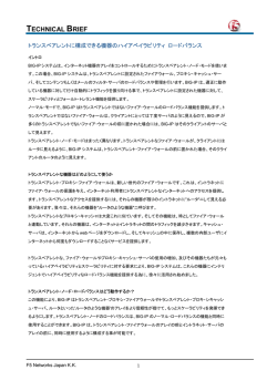 TECHNICAL BRIEF
