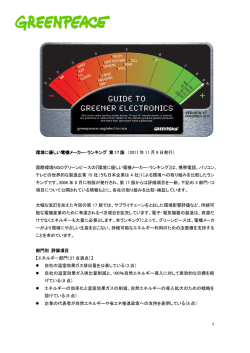評価項目・ランキング表（日本語）