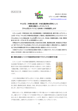 （沖縄本島北部）の地元農産物を原料とした 貴重な