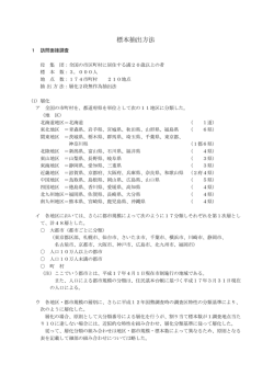 標本抽出方法