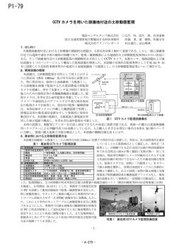 CCTV カメラを用いた崩壊地付近の土砂動態監視