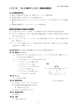 1 JFA 8人制サッカー競技規則 ルールの基本的考え方 ① 審判1人制を