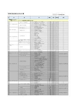 STAR COLLEGE コンテンツ一覧